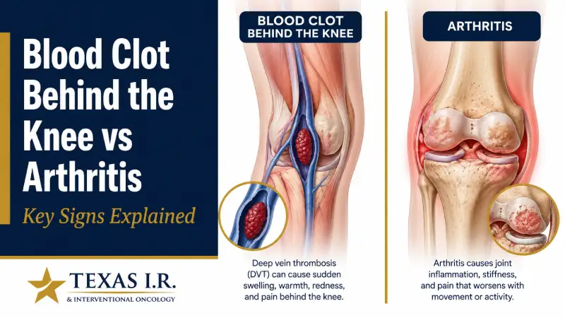 Blood Clot Behind Knee vs Arthritis: Signs to Know